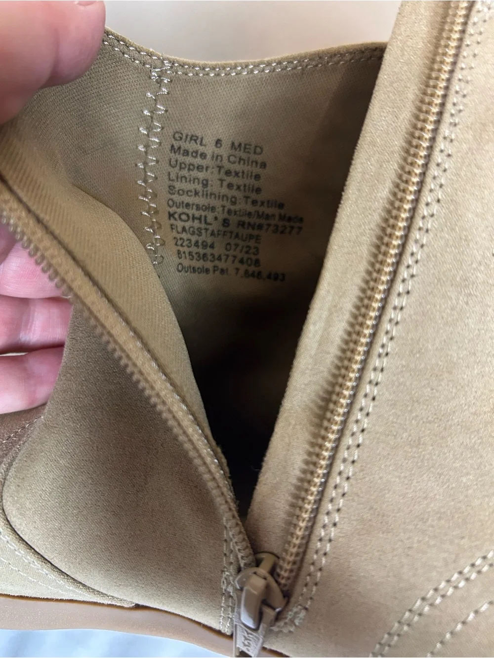SO Tan Suede Western Ankle Boots with Embroidered Stitching